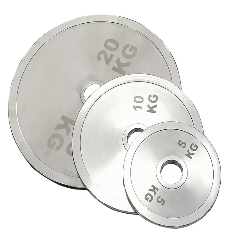 Placa de peso para levantamento de peso KG em aço para academia e fitness