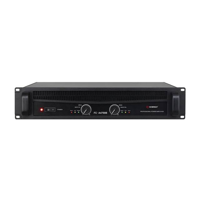 FCA4700B 300W 2 Channel Professional Power Amplifier AB Class Aluminum Panel