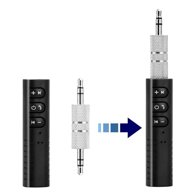 Hot Sale 5.0 BT Audio Receiver Aux Hands-Free 3.5mm Stereo Blue Tooth Car USB AV Output Retro 4K Feature Metal Material