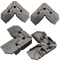 Connecteur d'angle interne en L en alliage d'aluminium durable pour quincaillerie de fenêtres et portes, vis pour joints de profilés en aluminium