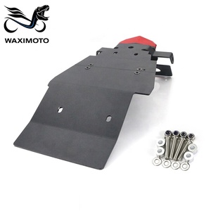 Waximoto fit pour <span class=keywords><strong>Triumph</strong></span> <span class=keywords><strong>Bonneville</strong></span> T100 <span class=keywords><strong>SCRAMBLER</strong></span> aftermarket aluminium numéro plaque d'immatriculation support garde-boue éliminateur queue bien rangé - Product Image 3