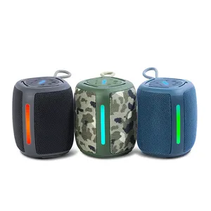 SODLK Fabric Design Waterproof Outdoor Hiking Sports Speaker Booms RGB Wireless Speaker