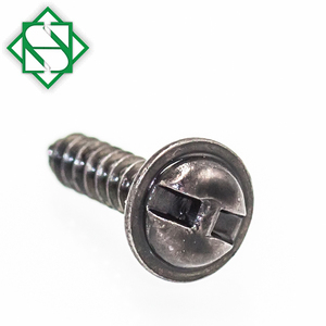 Arandela fija antirrobo Extremo superior Brida de color negro Phillips Pan Head Button Head Wafer Truss Head Tornillos - Product Image 5