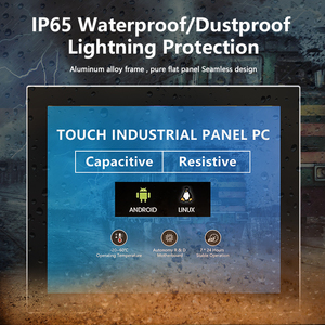 Panel PC sin ventilador integrado de grado industrial impermeable de alta calidad compatible con módulos 4G/5G y WIFI - Product Image 2
