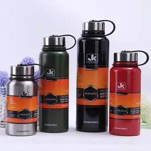 Rvs Brede Mond Thermos Water Fles Fles Custom Sport 650Ml 800Ml 1100Ml 1500Ml Dubbele Muur thermoskan