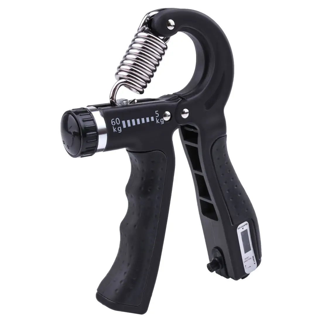 5-60kg Adjustable Hand Grip Strengthener Heavy Duty Anti Slip Hand Gripper with Counter