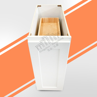 Meuble à Épices Blanc Shaker B09POUT avec Tiroir Coulissant à Fermeture Douce pour Cuisine Aménagée