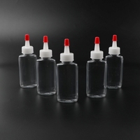 Oem Wholesale 30ml PET Bouteille en plastique transparent Bouteille d'huile Bouteille à bec verseur avec couvercle pointu