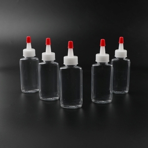 Oem bán buôn 30ml Pet nhựa trong suốt chai dầu chai Spout chai với bìa nhọn - Product Image 4