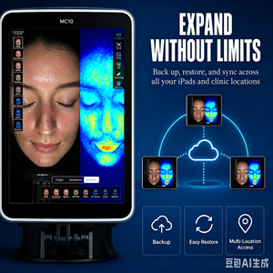Máquina Analizadora de Piel, Escáner Facial Portátil con Lámpara de Wood, RGB UV Multiespectral, para Dermatología y Clínicas de Belleza - Product Image 6