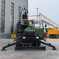 Dumper sur chenilles Kuangcheng avec moteur diesel Yuchai 80 kW, capacité de la benne de 0,3 m³, moment de charge élevé, certifié CE, moteur en caoutchouc