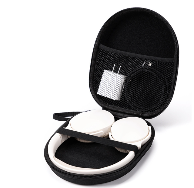 Portable EVA Black Bag for Wireless Headphones Travel Carrying Storage Case