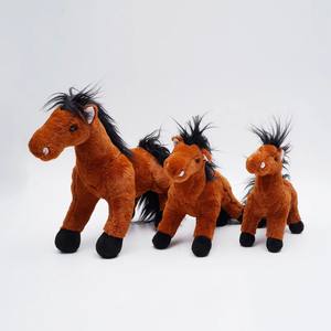 Peluche <span class=keywords><strong>de</strong></span> Caballo Realista Marrón para Niños, Regalo <span class=keywords><strong>de</strong></span> Año Nuevo 2026, Peluche <span class=keywords><strong>de</strong></span> Animales Adorable, Peluches <span class=keywords><strong>de</strong></span> Stitch Hechos a Mano - Product Image 1