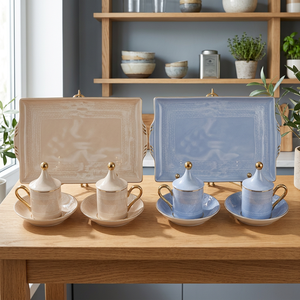 Juego de Taza y Platillo de Porcelana con Diseño de Elefante, Estilo Nórdico de Lujo, Moderno, Ecológico, de Alta Calidad, con Logotipo Personalizado - Product Image 3