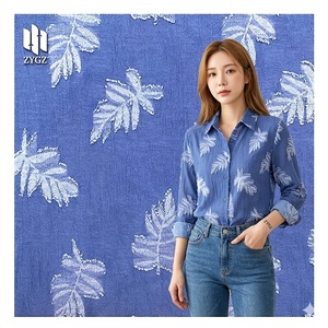 Tissu jacquard <span class=keywords><strong>Mimosa</strong></span> 100% polyester, doux et fluide, idéal pour chemises, jupes, pantalons et vêtements, vente en gros de tissus - Product Image 1