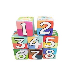 Ensemble de jouets éducatifs pour bébés Fuying, 6 pièces, cubes de construction en <span class=keywords><strong>mousse</strong></span> mignons et blocs en tissu pour jouer à l'intérieur et les occasions de Noël - Product Image 2