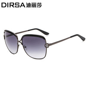 แว่นกันแดดโลหะสำหรับผู้หญิง Dirsa กรอบสีดำ เลนส์พีซี ป้องกันรังสียูวี 400 ประเภท 3 สำหรับตกปลา - Product Image 1