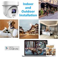 Cámara de Seguridad IP PTZ con Zoom Óptico 5X, 8MP, 4K Ultra HD, Disuasión Activa, Visión Nocturna en Color con IA, Foco y Sirena, Audio Bidireccional