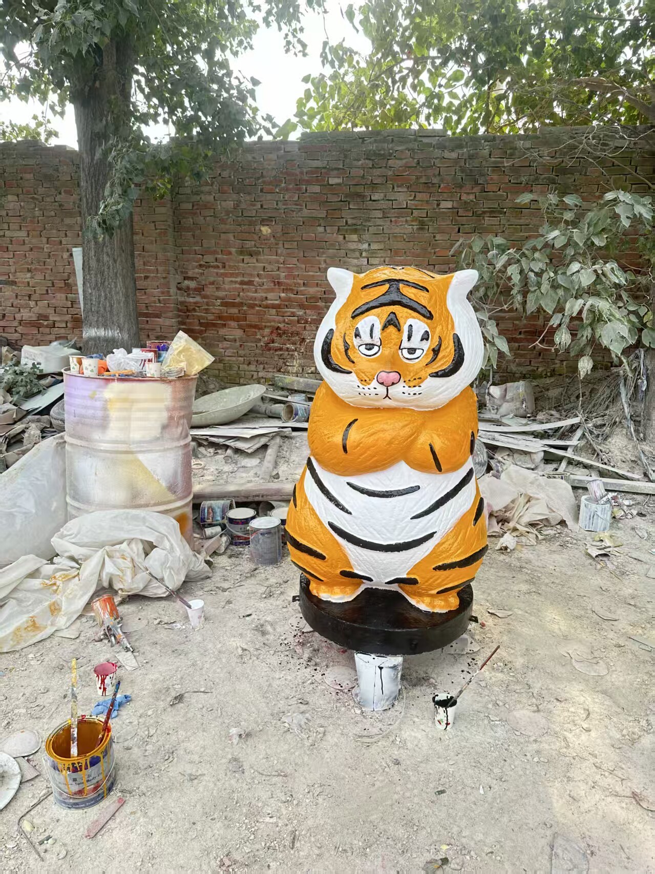Sculpture d'animal de dessin animé