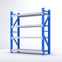 Étagères sans boulons robustes à 5 niveaux, hauteur réglable, montage rapide, étagère de rangement légère pour garage, étagère de rangement industrielle