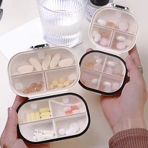Pastillero Mini, Organizador de Pastillas, Esenciales de Viaje, Estuche para Pastillas con 7 Compartimentos, Organizador de Medicamentos, Envío Directo - Product Image 1