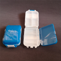 8 fentes 3 couches serrure pliante Rectangle forme Kit médical pilule mallette de rangement boîte PP Injection Technique plastique boîtes de rangement bacs