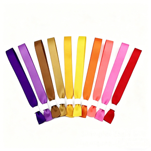 Pulsera de Tela Tejida Personalizada con Logotipo, Pulseras Personalizadas de Fábrica China, Pulsera de Tela Tejida para Festivales - Product Image 1