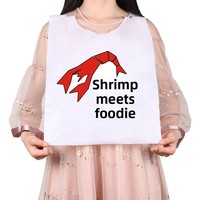 Tabliers jetables personnalisables en PE, imperméables et résistants à l'huile, élégants pour adultes, pour la restauration, les barbecues et l'usage domestique