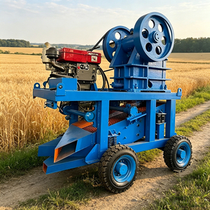 Petit concasseur à mâchoires diesel, nouveau mini concasseur à mâchoires mobile, utilisé pour le concassage de pierres dans l'exploitation minière et la construction - Product Image 3