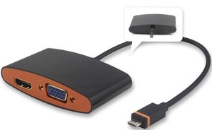 Cable <span class=keywords><strong>adaptador</strong></span> Slimport MYDP <span class=keywords><strong>a</strong></span> <span class=keywords><strong>VGA</strong></span> <span class=keywords><strong>HDMI</strong></span> para Nexus 4 - Product Image 3