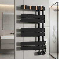 Sèche-serviettes électrique réglable Doz avec revêtement en poudre, chauffe-serviettes électriques pour salle de bain