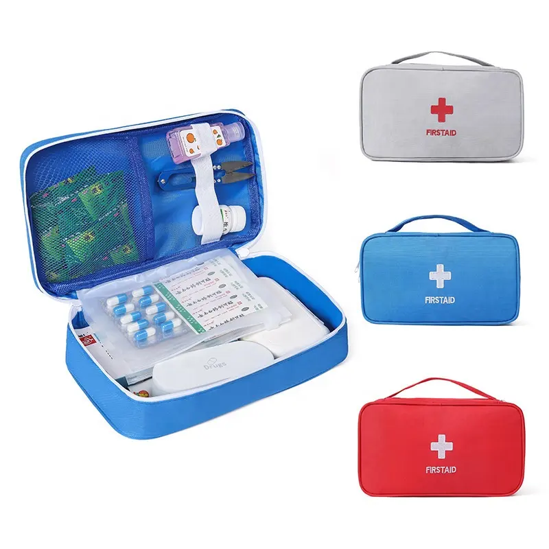 Kit de primeiros socorros portátil, bolsa para primeiros socorros, kits de primeiros socorros, bolsa de emergência externa para família