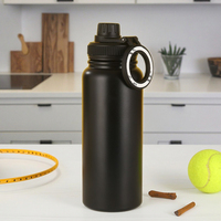 Tasse thermos en acier inoxydable 304 de grande capacité transfrontalière support de téléphone portable magnétique Pot d'espace portable