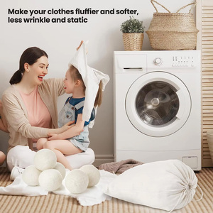 Handy Laundry Wool Dryer Balls - Natural Fabric Softener, Reusable, Reduces Clothing Wrinkles and Saves Drying Time - Product Image 4
