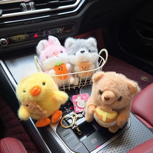 Adorable Plush Animal Keychain 15cm Soft PP Cotton Carrot Charm For Car Or Bag - Product Image 2
