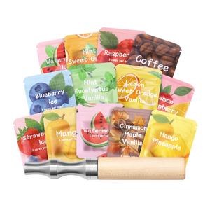 Регулируемый бездымный ингалятор для носа с плоским отверстием для эфирных масел, помогает бросить курить, ароматерапия, ювелирное изделие, дыхательный стик - Product Image 1