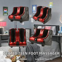 Masseur électrique pour pieds et mollets avec chaleur, machine de massage des jambes par compression d'air et pétrissage Shiatsu