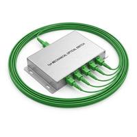 Sakelar Optik Mekanis MEMS-1x4 1x4 yang Dapat Disesuaikan, Tipe Latching, Kecepatan Tinggi, 5V DC, Manajemen Tautan Serat Optik untuk Pusat Data