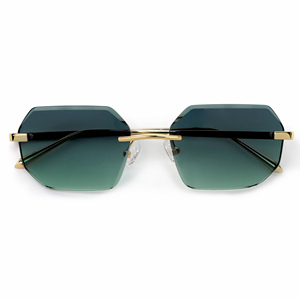 Sifier Gradient màu xanh lá cây lens Eyewear unisex không có vành kim loại Kính mát bán buôn nylon nhỏ Eyewear Sunglasses men phụ nữ - Product Image 5