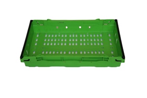 JOIN Green Mini Caisses en plastique empilables ventilées pour fruits et légumes, caisses à fruits en plastique - Product Image 4