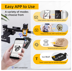 Mini bureau DIODE Laser graveur Machine pour coupe-bois acrylique cuir MDF image Logo <span class=keywords><strong>bricolage</strong></span> découpe laser CNC - Product Image 5