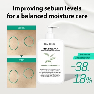 Loción Corporal Orgánica al por Mayor para Hidratar, Iluminar, Blanquear, Calmar, Suavizar y Exfoliar con AHA y BHA - Product Image 3