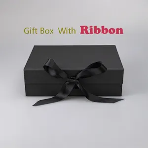 Boîtes d'emballage personnalisées, sacs pliables à cadeaux en papier Kraft noir, pour vêtements personnalisés, 10 pièces