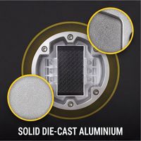 Panneau solaire monocristallin flexible personnalisé à double face avec LED intégrées pour marquage routier d'usine
