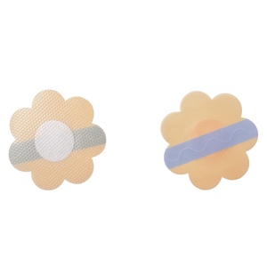 Prix d'usine Cache-tétons jetables 75 mm avec coussinet protecteur de mamelon, adhésifs en silicone S-Line à grille de film divisée - Product Image 1
