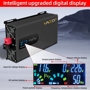 VACCOF <span class=keywords><strong>Convertisseur</strong></span> Pur <span class=keywords><strong>Sinus</strong></span> 24v 5000 w Onduleur de voiture DC <span class=keywords><strong>12v</strong></span> à <span class=keywords><strong>220v</strong></span> AC <span class=keywords><strong>Convertisseur</strong></span> 5000 Watt Onduleur à onde sinusoïdale pure 5000 w - Product Image 4