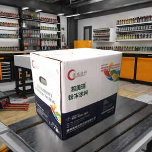 Черный песок порошковое покрытие краска для металла K36002 электростатический эпоксидный полиэстер спрей белый с розовым жемчугом автомобильная краска мелкий порошок - Product Image 5