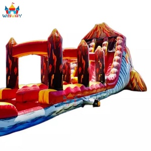 Lớn ly kỳ PVC dành cho người lớn núi lửa <span class=keywords><strong>Inflatable</strong></span> trượt nước <span class=keywords><strong>Inflatable</strong></span> hồ bơi trượt cho thuê - Product Image 4