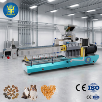 Machine extrudeuse automatique à double vis pour aliments pour animaux de compagnie, ligne de fabrication industrielle complète d'aliments secs pour chiens et chats