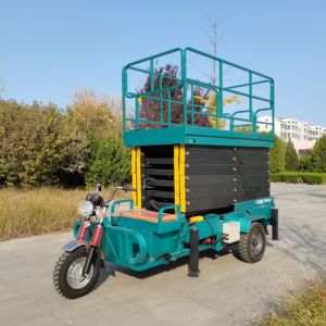 Camioneta Elevadora de Alta Calidad de 8 Metros para Instalación y Mantenimiento de Alumbrado Público, Triciclo con Plataforma Elevadora de Tijera - Product Image 4
